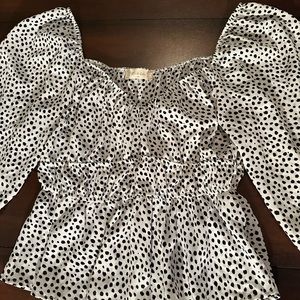 New Altard State spotted blouse sz Med